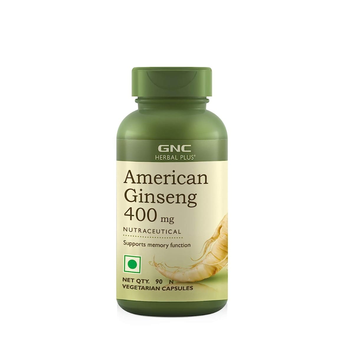 GNC Herbal Plus American Ginseng | Improves Stamina & Performance | Promotes Good Memory | Supports Brain Functions | Boosts Immunity & Vitality | For Men & Women | Formulated in USA | 90 Ca