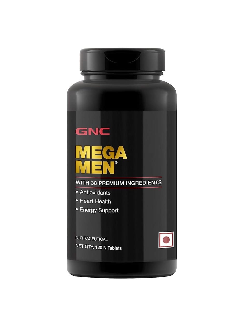 GNC Mega Men Multivitamin for Men | Strengthens Immune System | Promotes Prostate & Eye Care | Boosts Focus | Improves Overall Health | Formulated In USA | 38 Premium Ingredients | 120 Table
