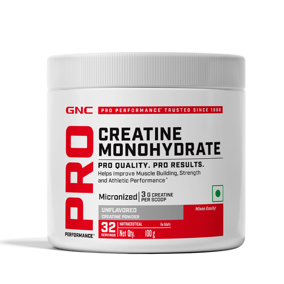 GNC PRO PERFORMANCE CREATINE MONOHYDRATE 250GM | 33 SERVINGS | UNFLAVOURED | MICRONIZED | FUELS MUSCLES | ENERGY