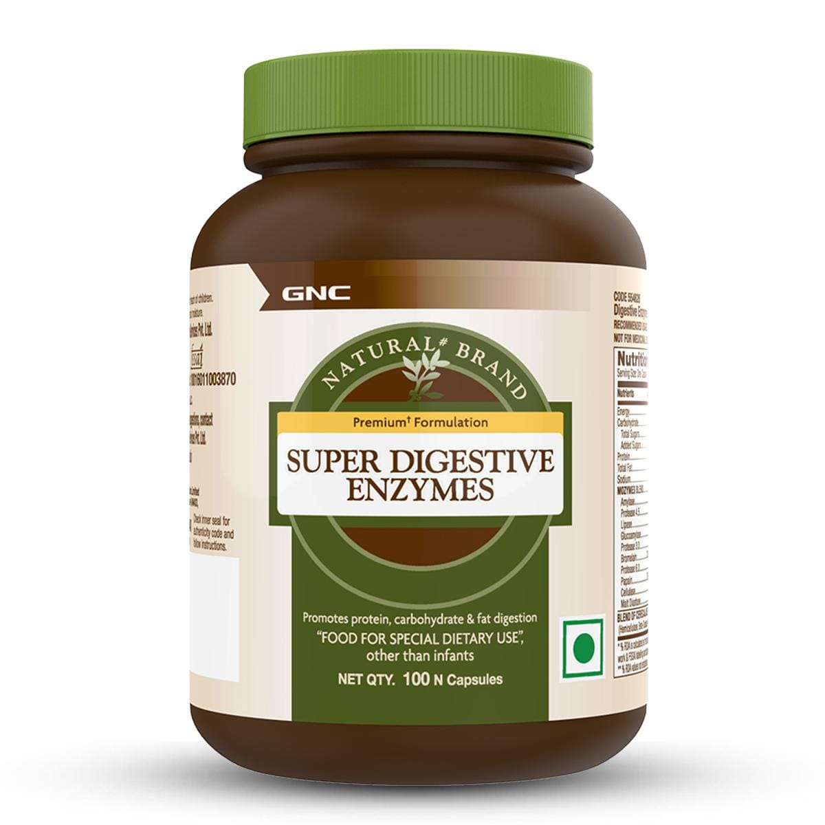 GNC Super Digestive Enzymes | Prebiotics & 11 Potent Enzymes | Reduces Bloating & Gas | Prevents Acidity & Indigestion | Maintains Regular Bowel Motions | Supports Healthy Gut | 100 Veg Caps