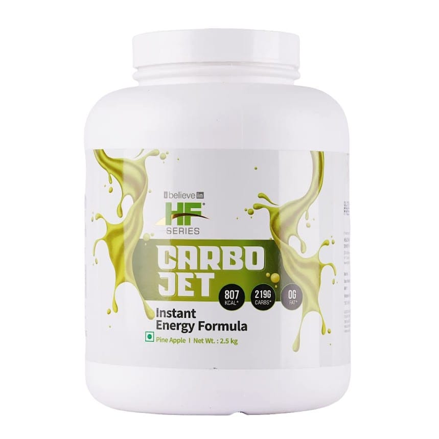 Healthfarm HF Series Carbojet Instant Energy Formula|Delivers Instant Energy,Flavour-Pineapple,2.5Kg