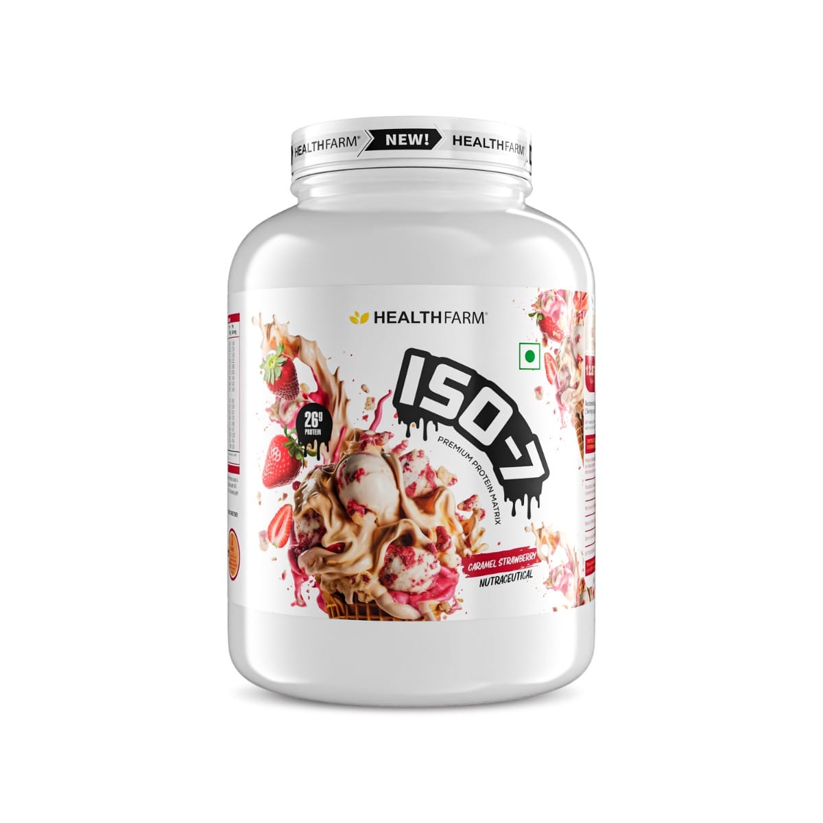 HEALTHFARM ISO 7 Premium Protein Matrix 4.4 lbs (CARAMEL STRAWBERRY)