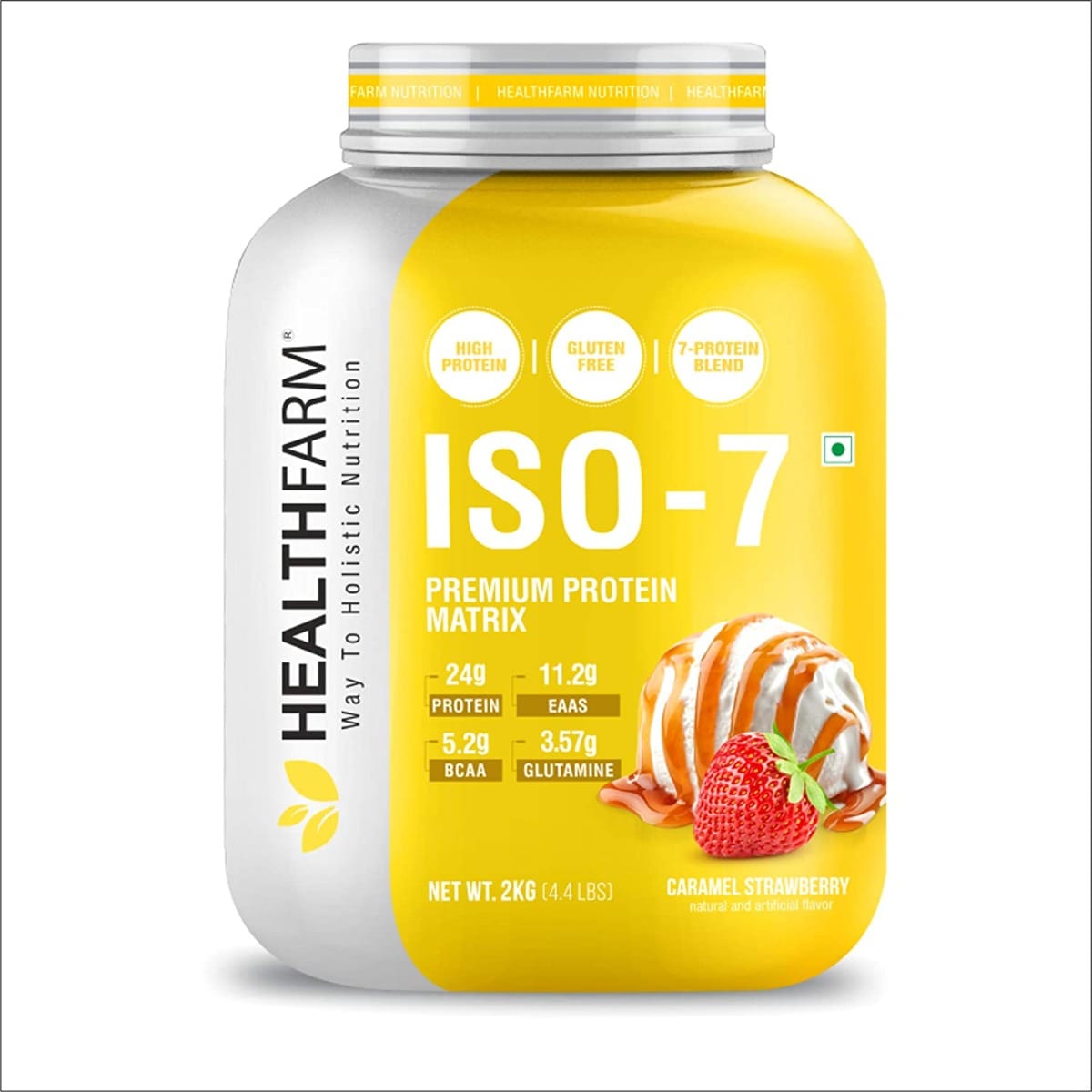 HEALTHFARM ISO 7 Premium Protein Matrix 4.4 lbs (CARAMEL STRAWBERRY)