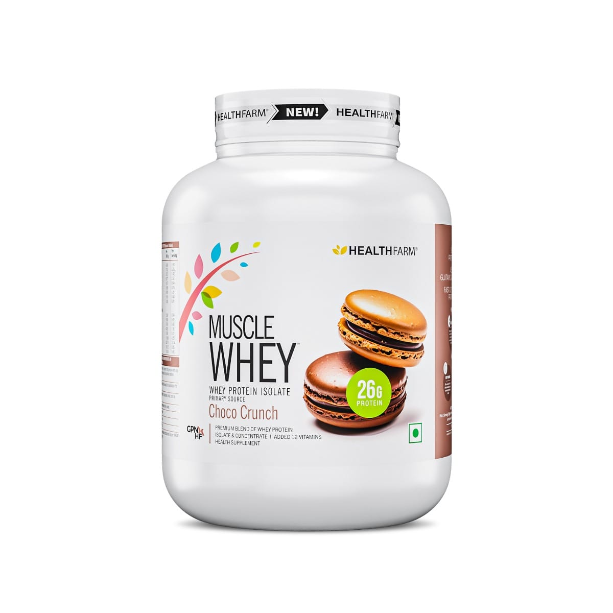Healthfarm Muscle Whey protein (Choco Crunch, 2kg)