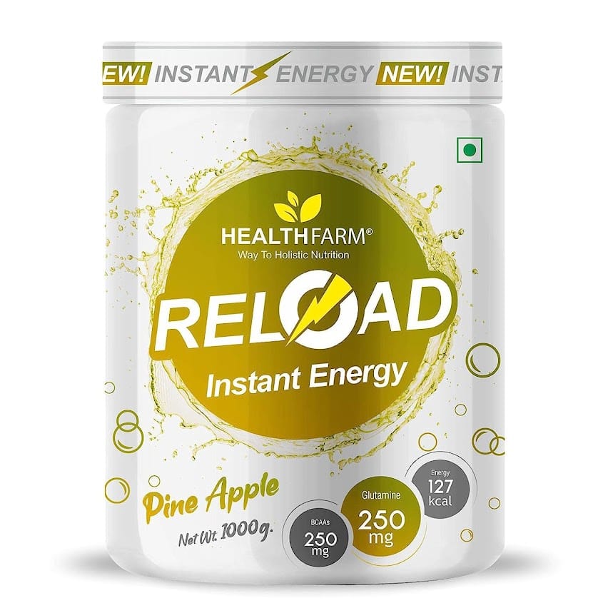 Healthfarm Nutrition Elite Series Reload Instant Energy Drink with Fruit flavors 1Kg