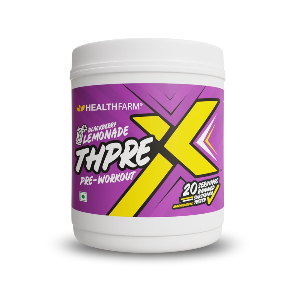 Healthfarm ThPre Workout Powder| Sports Nutrition Supplement for Men & Women - For Working Out, Hydration, Mental Focus & Energy (Rocket Candy, 250g)