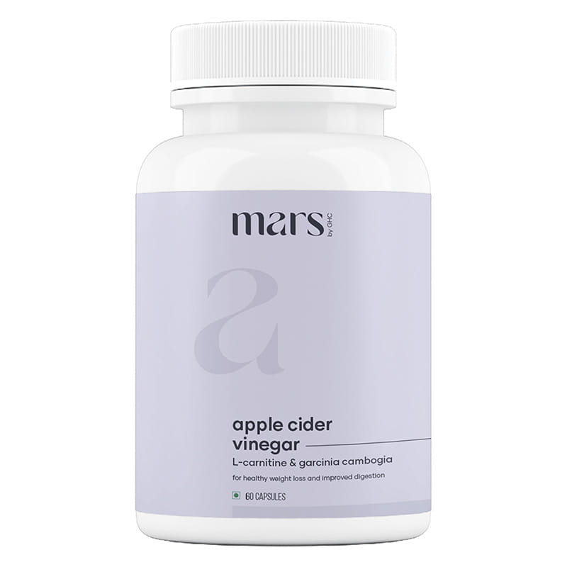 Mars by GHC Apple Cider Vinegar Capsules with Garcinia Cambogia for Healthy Weight Management (60N - Pack of 1)
