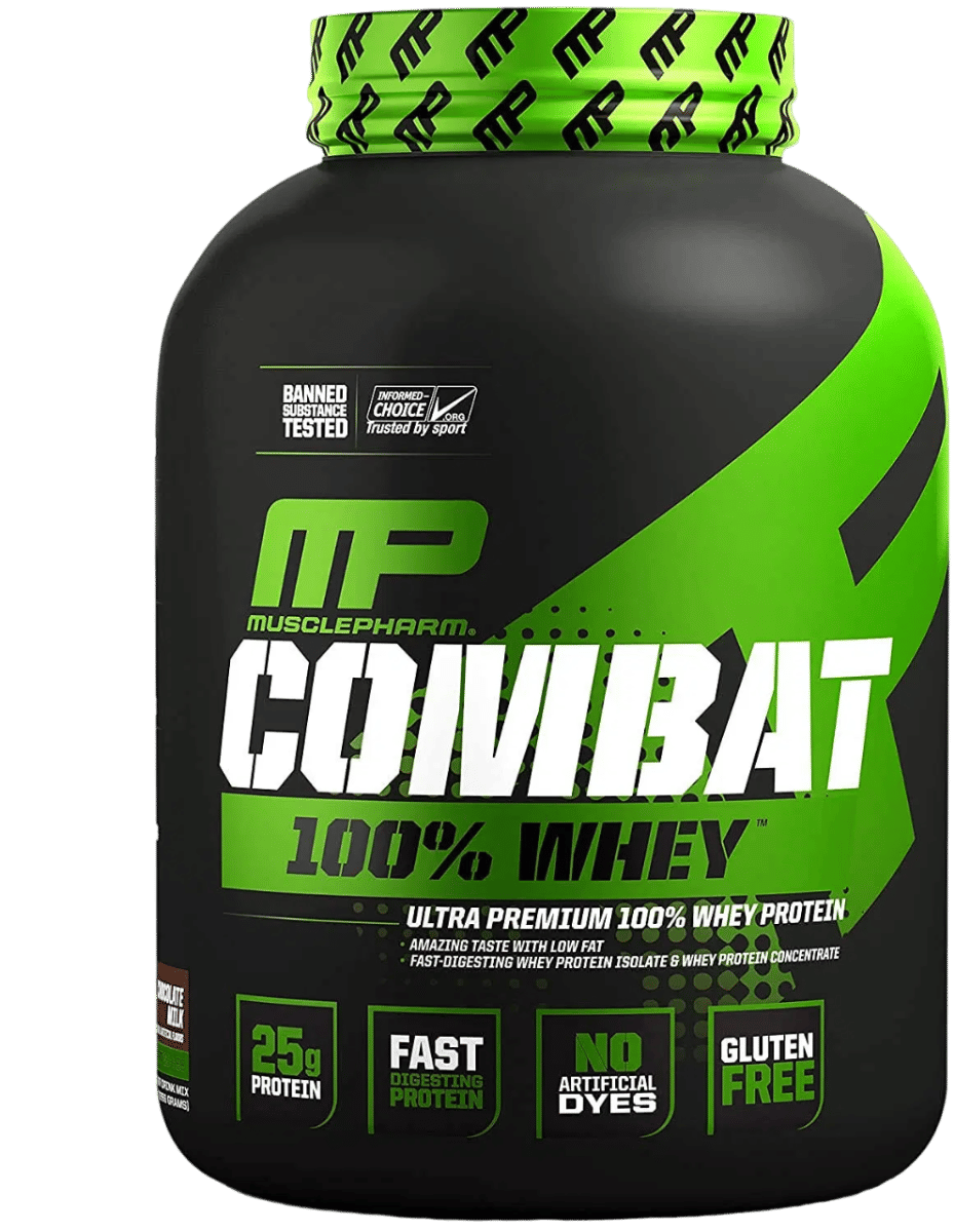 MusclePharm, Combat 100% Whey Protein, Chocolate Milk, 5 lbs
