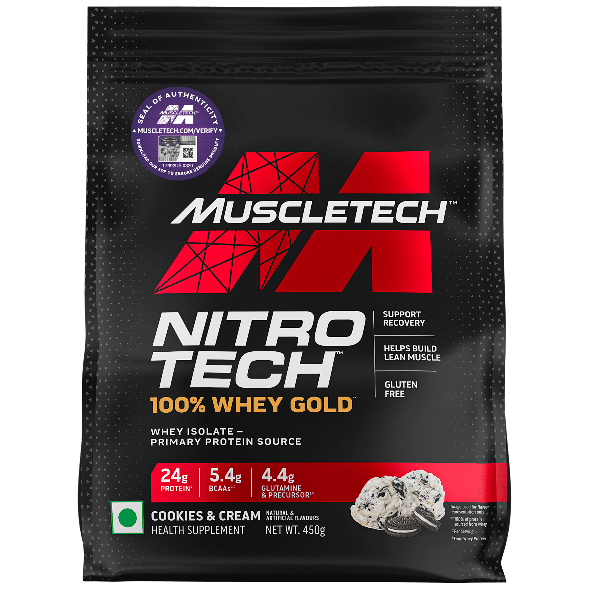 Muscletech Nitrotech 100% Whey Gold Cookies and Cream