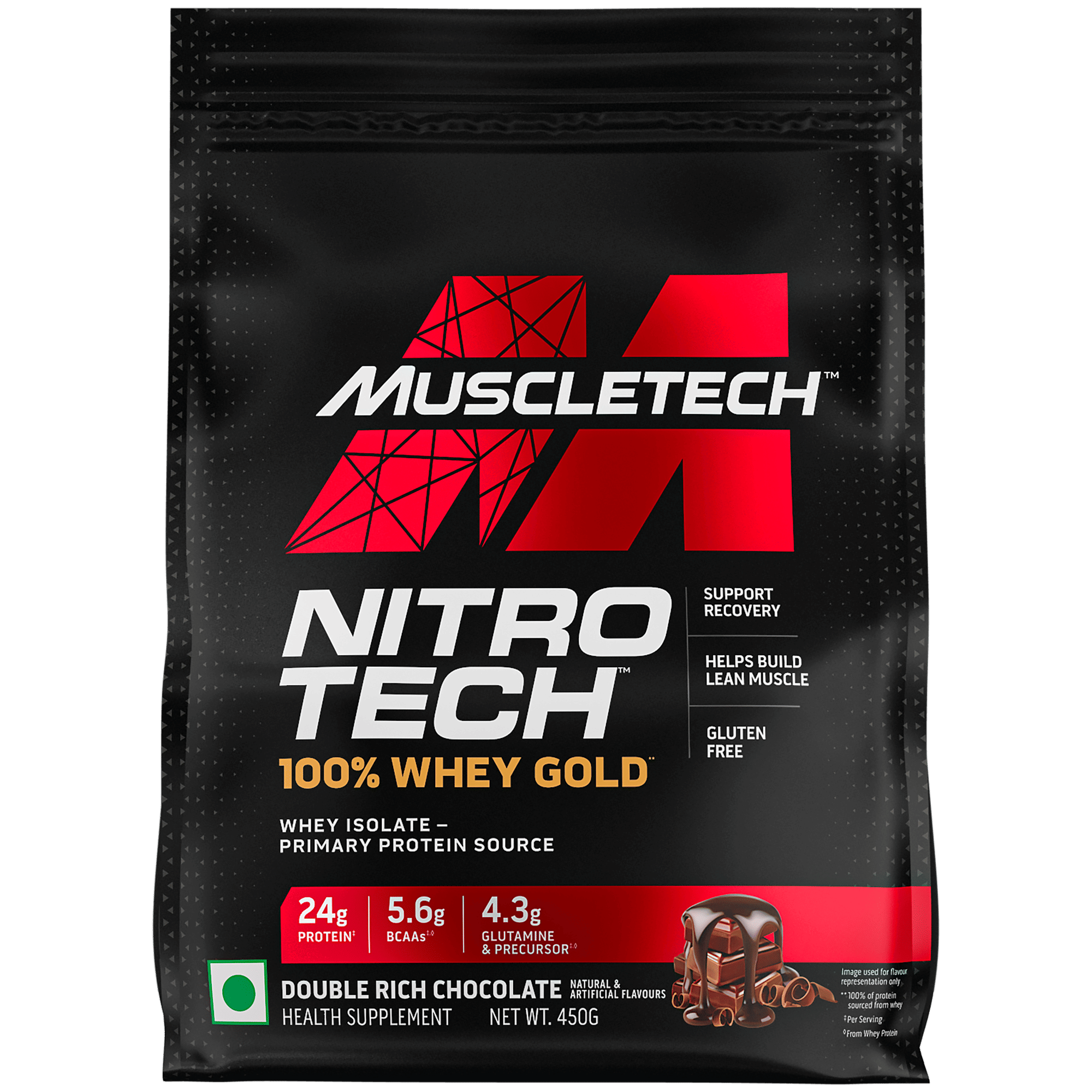 Muscletech Nitrotech 100% Whey Gold Double Rich Chocolate