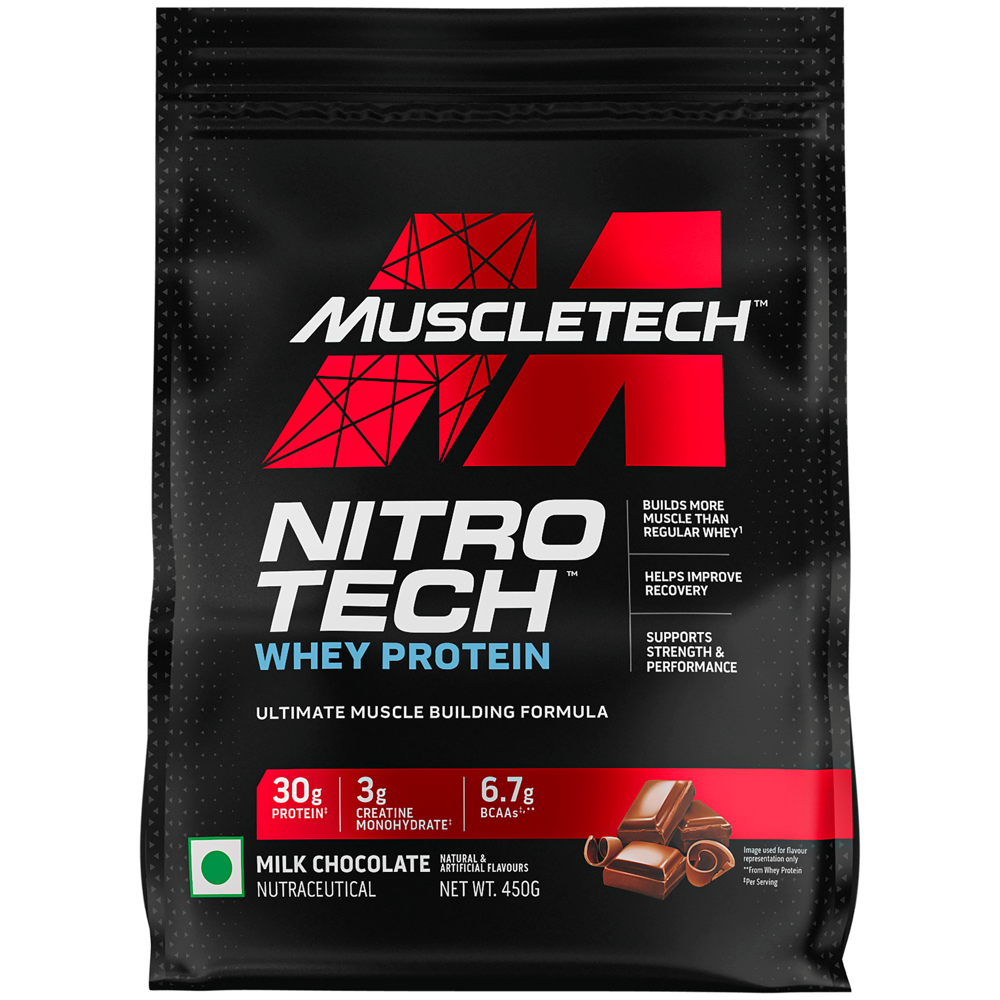 MuscleTech Nitrotech Whey Protein Milk Chocolate