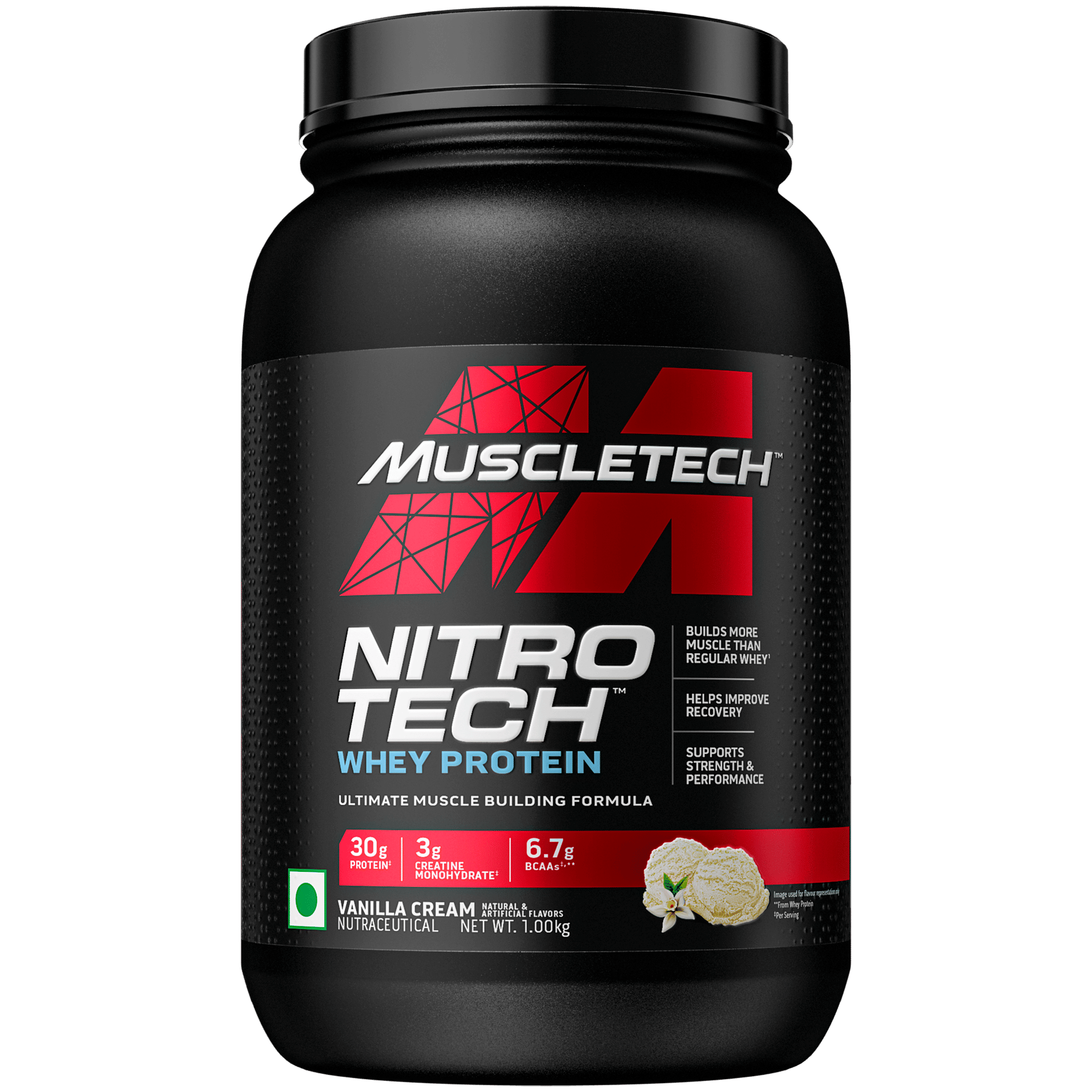 MuscleTech Nitrotech Whey Protein Vanilla Cream