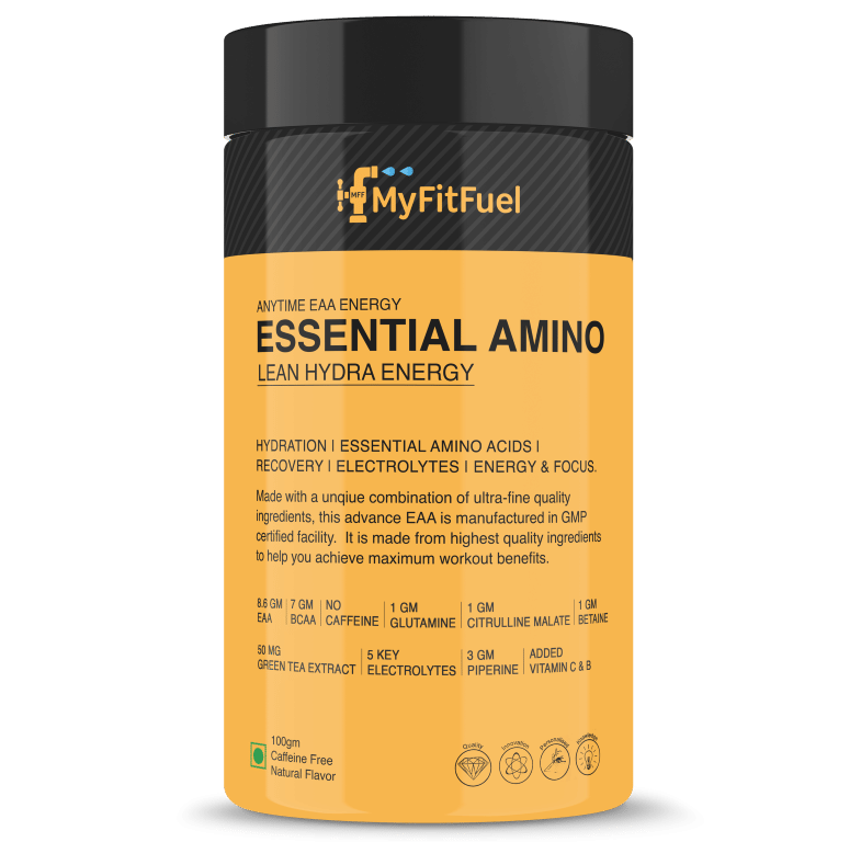 MyFitFuel Anytime EAA Energy (Essential Amino with Hydration) Muscle Repair & Recovery With Glutamine, Electrolytes, Citrulline Malate.