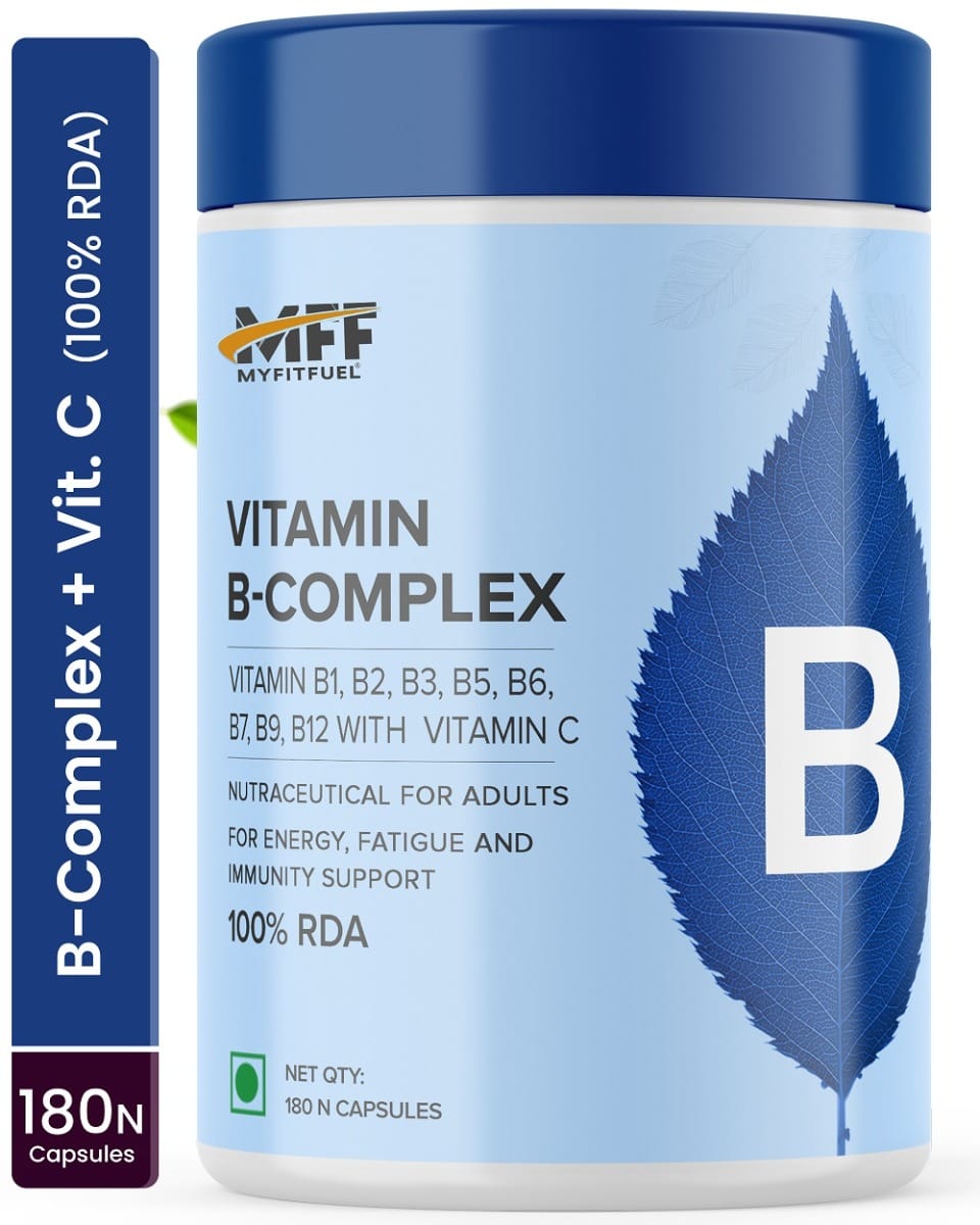MyFitFuel B-Complex with Vitamin C, 180 Capsules