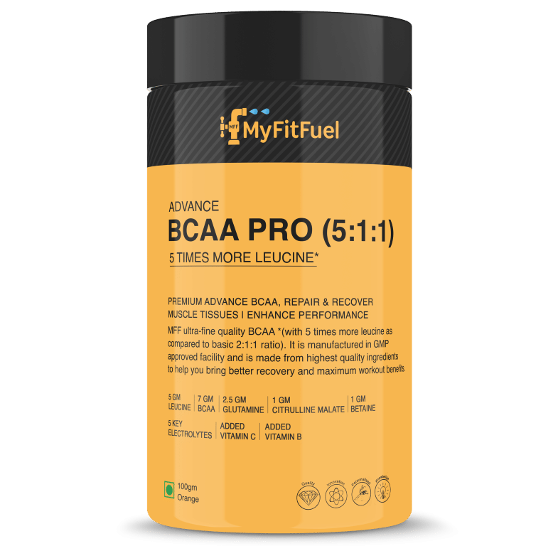 MyFitFuel BCAA 5:1:1 (100 gm) Tangy Orange