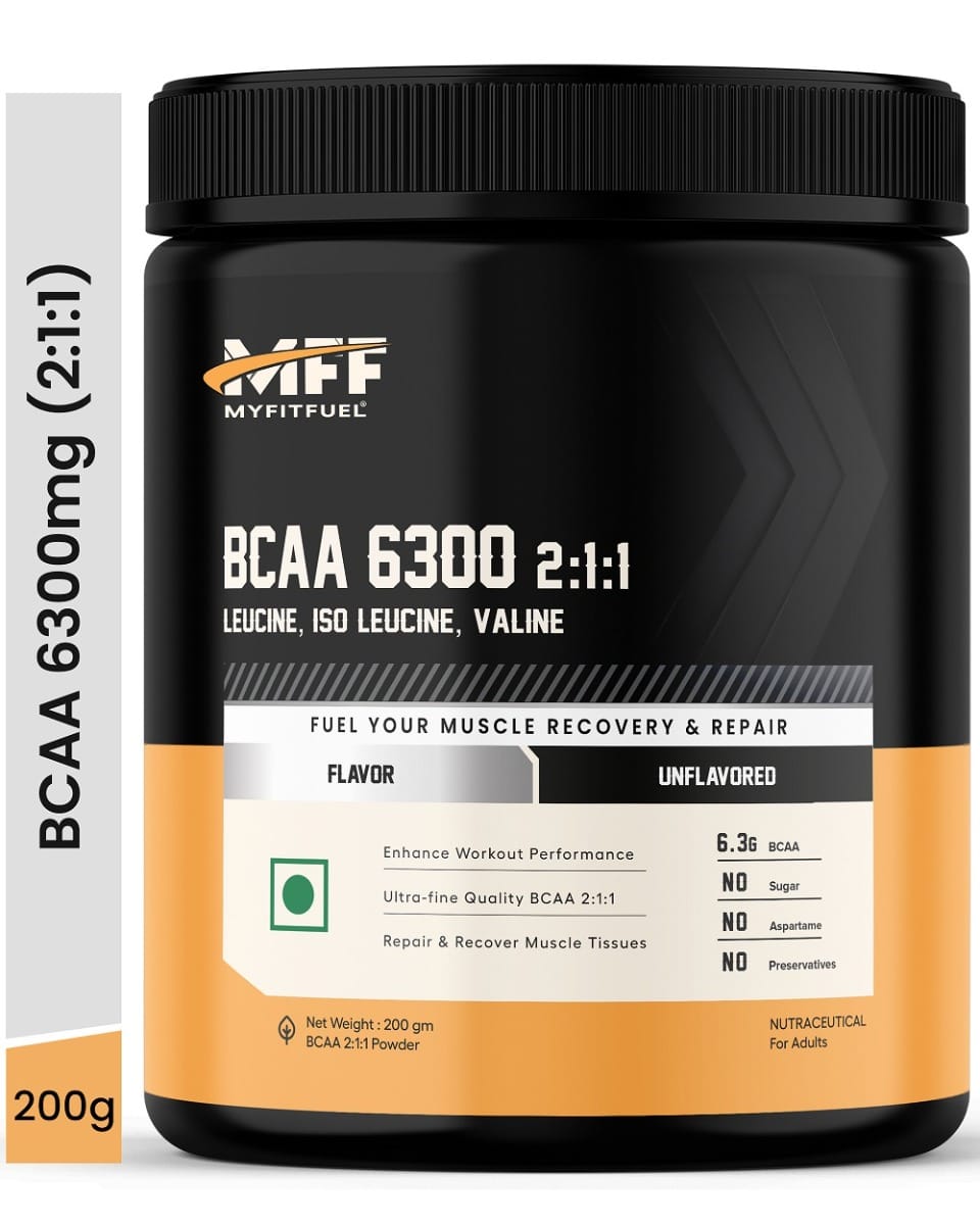 MyFitFuel BCAA 6300 2:1:1 (200 gm) Unflavored