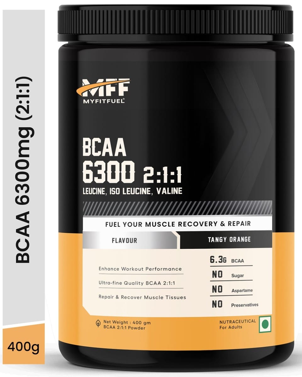 MyFitFuel BCAA 6300 2:1:1 (400 gm) Tangy Orange