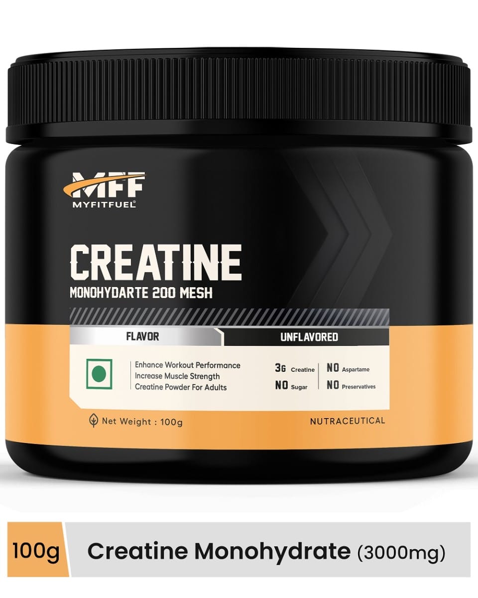 MyFitFuel Creatine Monohydrate 200 mesh (.22 lbs) 100 gm Unflavored
