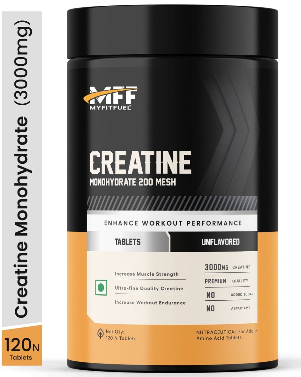 MyFitFuel Creatine Monohydrate 200 mesh (3000 mg) 120 Capsules