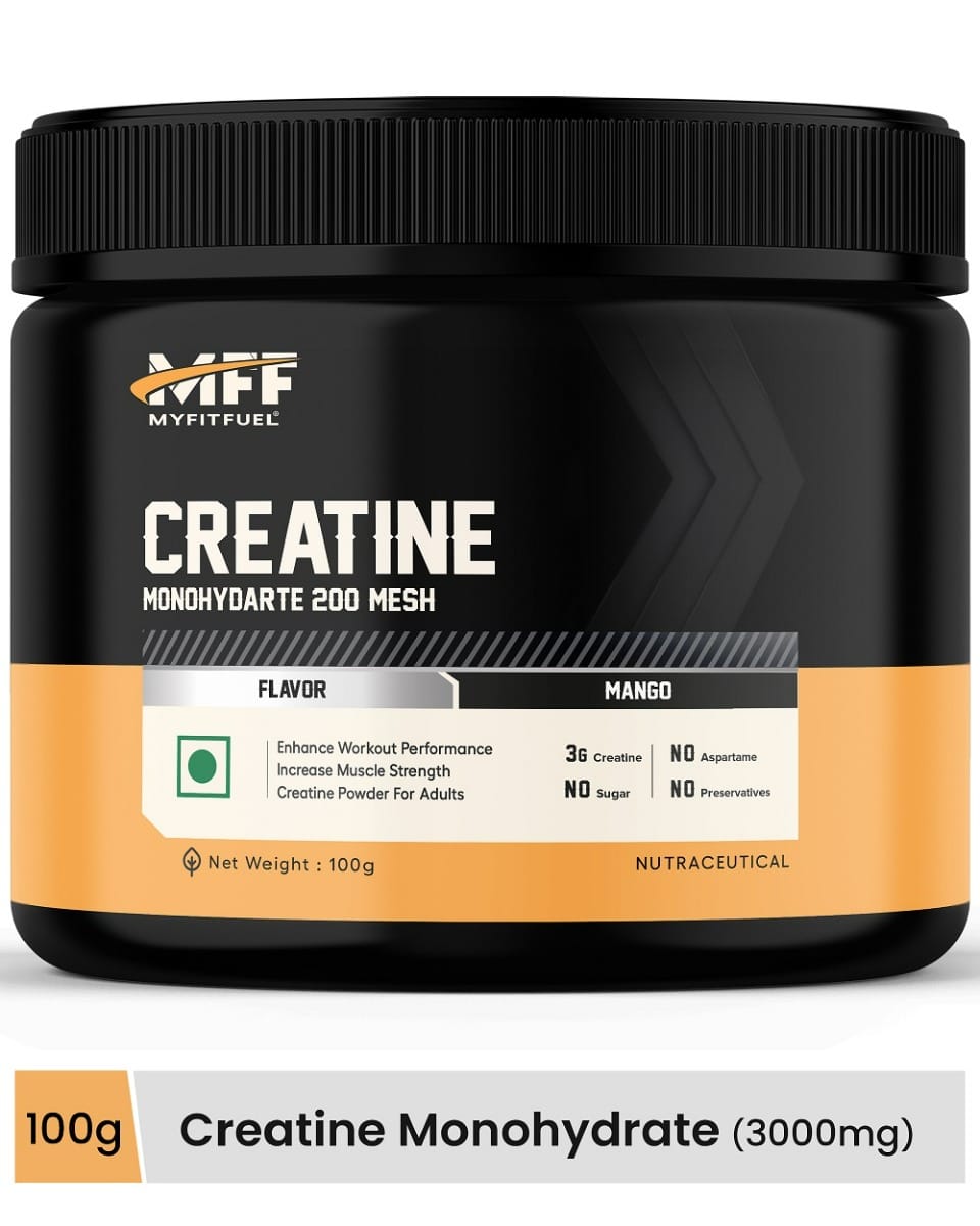 MyFitFuel Creatine Monohydrate 200 Mesh [Micronized], (100 gm) Mango