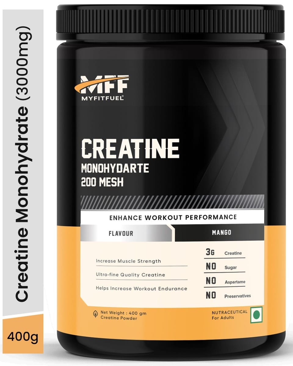 MyFitFuel Creatine Monohydrate 200 Mesh [Micronized], (400 gm) Mango