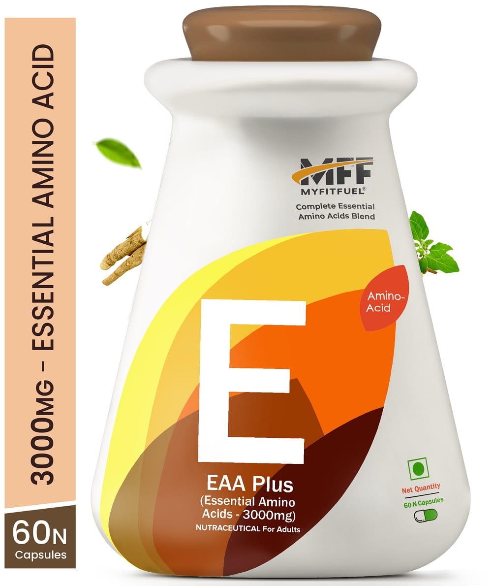 MyFitFuel EAA Plus Essential Amino Acids (3000 mg) 60 Capsules