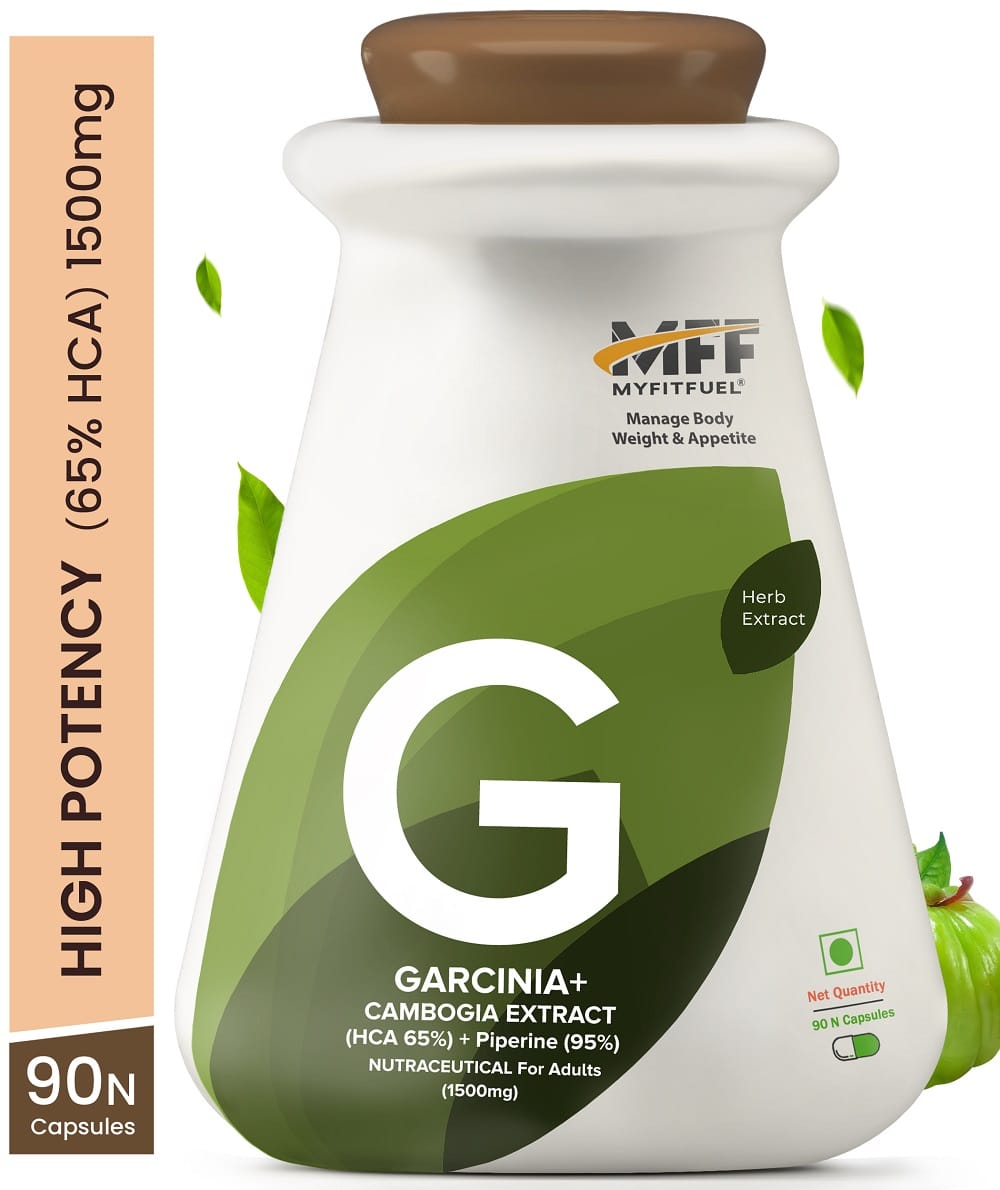 MyFitFuel Garcinia Cambogia Extract (HCA 65%) with Piperine 95%, (1500mg), 90 Capsules