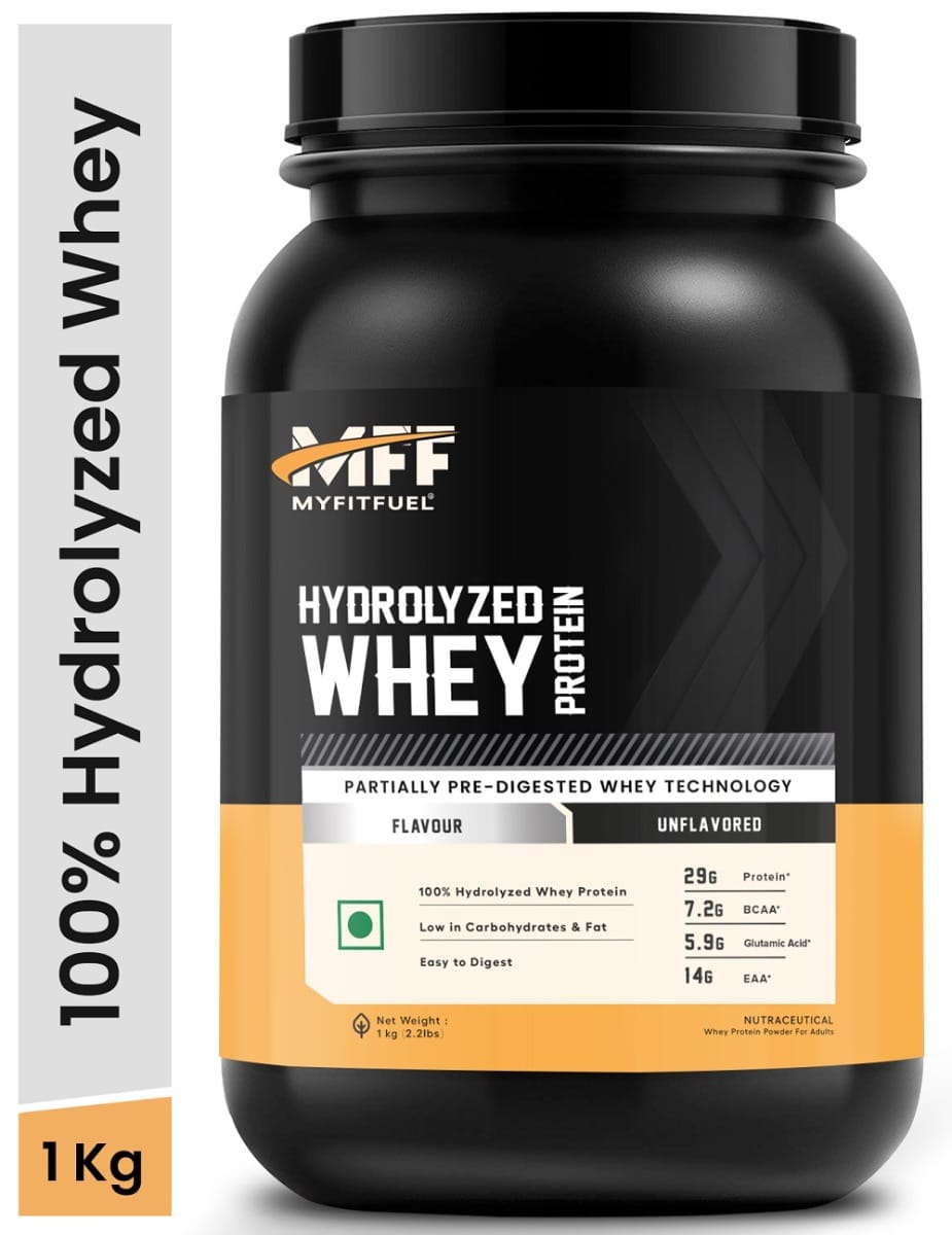 MyFitFuel Hydrolyzed Whey Protein Powder | 1 Kg, 30 Servings (Unflavoured) | Pre Digested Protein