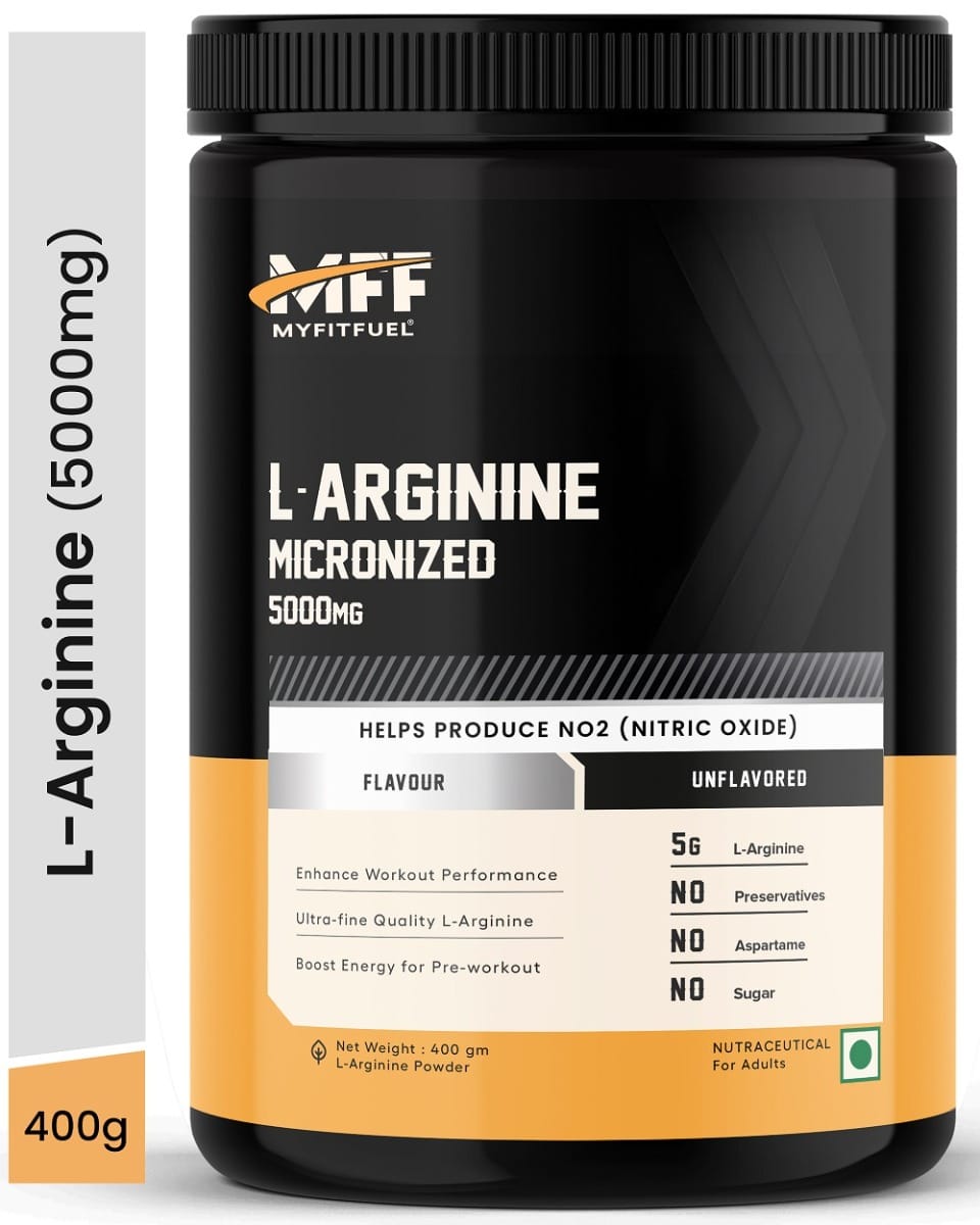 MyFitFuel L-Arginine 400 gm (0.88 lbs) Unflavoured