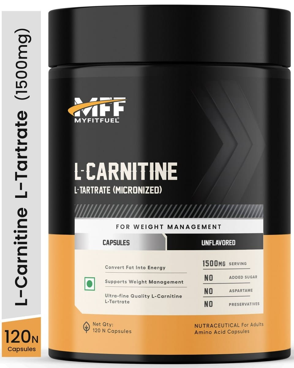 MyFitFuel L-Carnitine L-Tartrate (1500mg) 120 Capsules