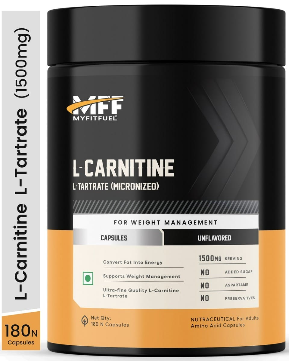 MyFitFuel L-Carnitine L-Tartrate (1500mg) 180 Capsules