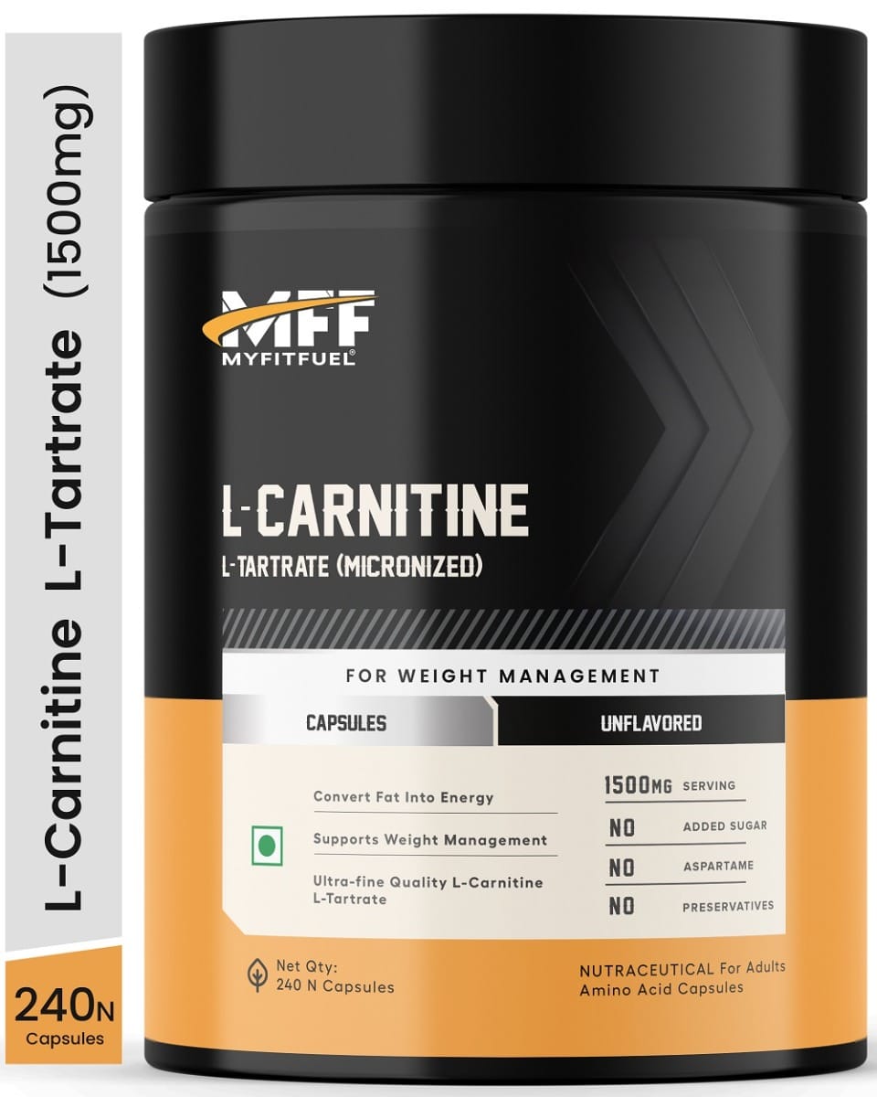 MyFitFuel L-Carnitine L-Tartrate (1500mg) 240 Capsules
