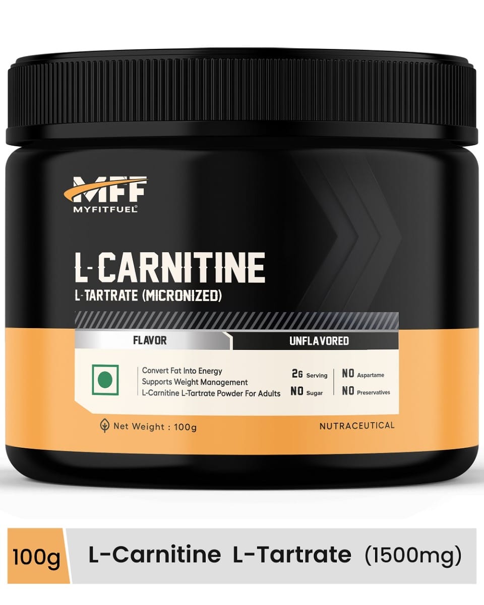 MyFitFuel L-Carnitine L-Tartrate (.22 lbs) 100 gm (Unflavored)