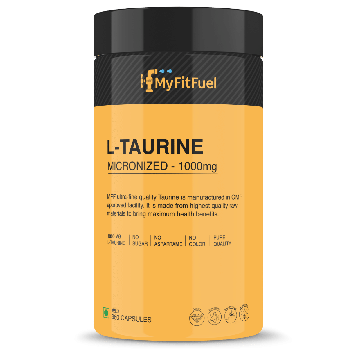 MyFitFuel L-Taurine (1000mg) 360 Capsules