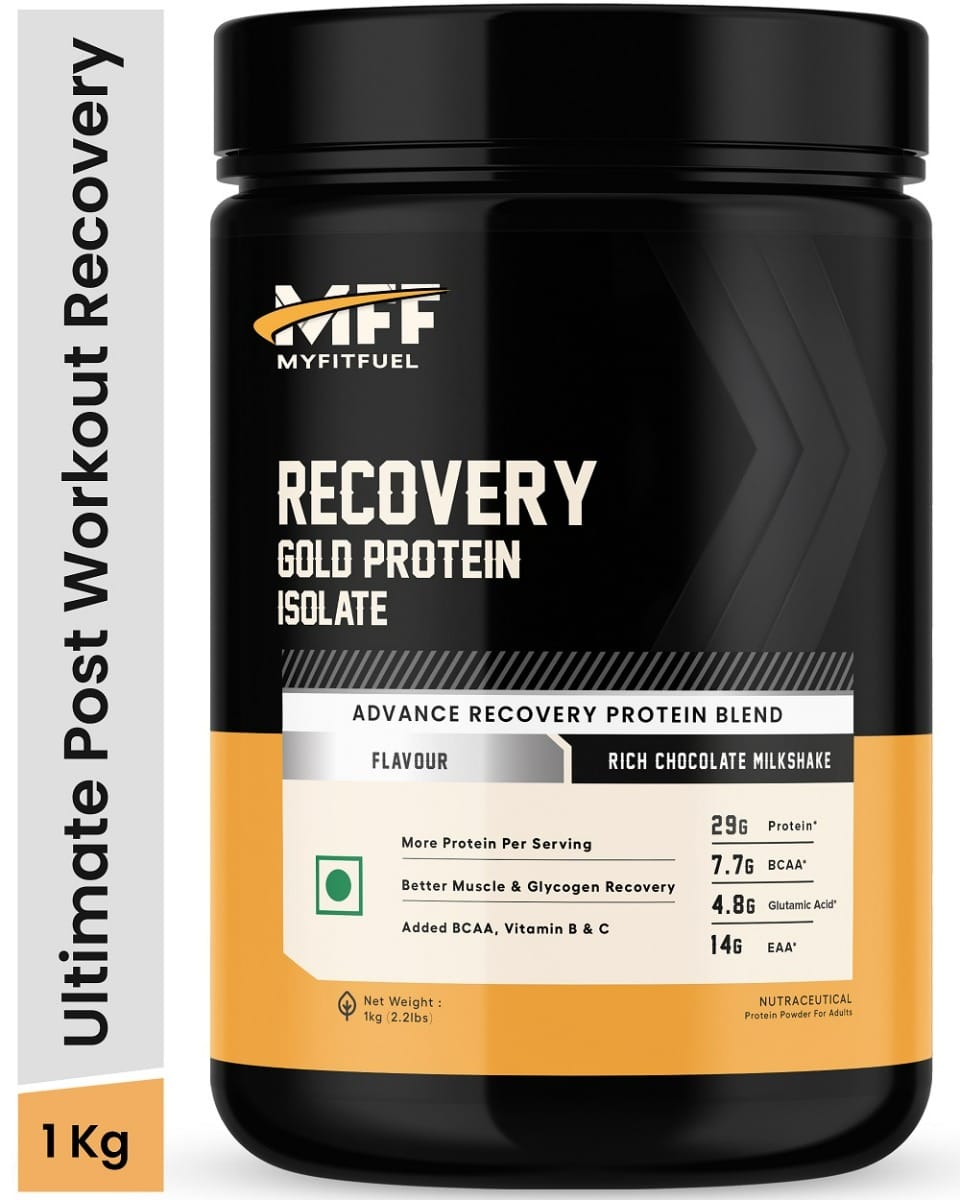 MyFitFuel MFF Recovery Gold Protein- 1 Kg (2.2 lbs) Rich Chocolate Milkshake