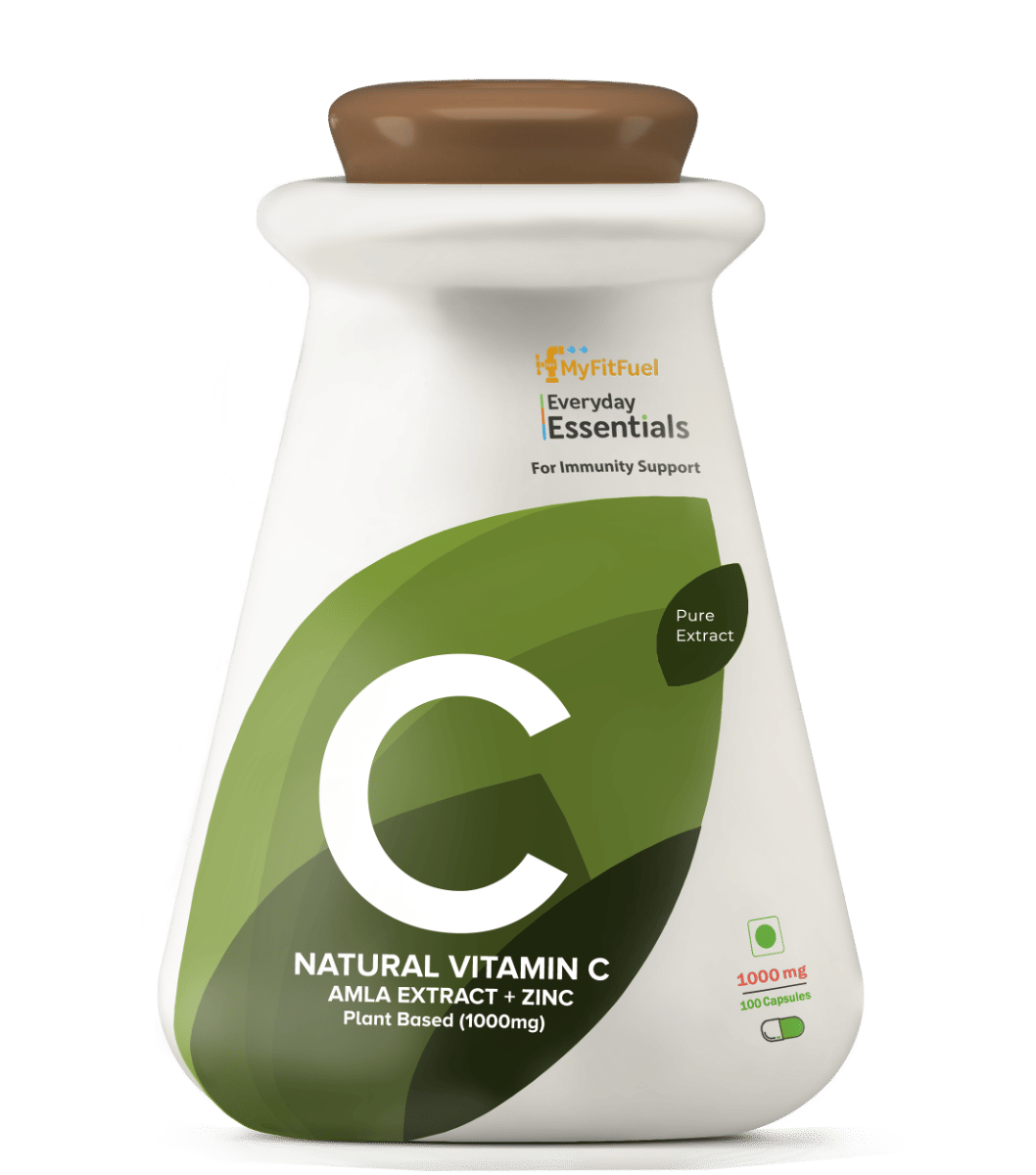 MyFitFuel Natural Vitamin C with Zinc, Plant Based Amla Extract