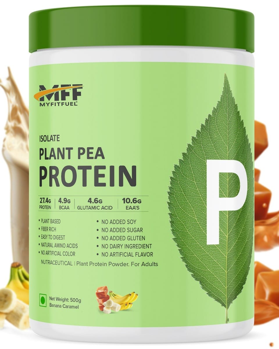 MyFitFuel Plant Pea Protein Isolate | 500g, (Banana Caramel)