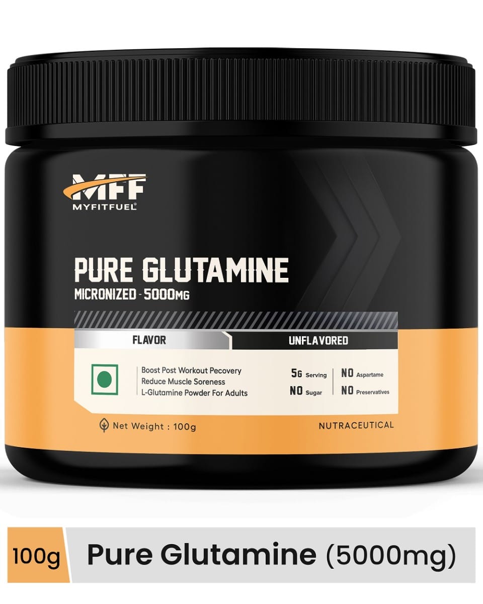 MyFitFuel Pure Glutamine 100 gm (0.22 lbs) Unflavoured