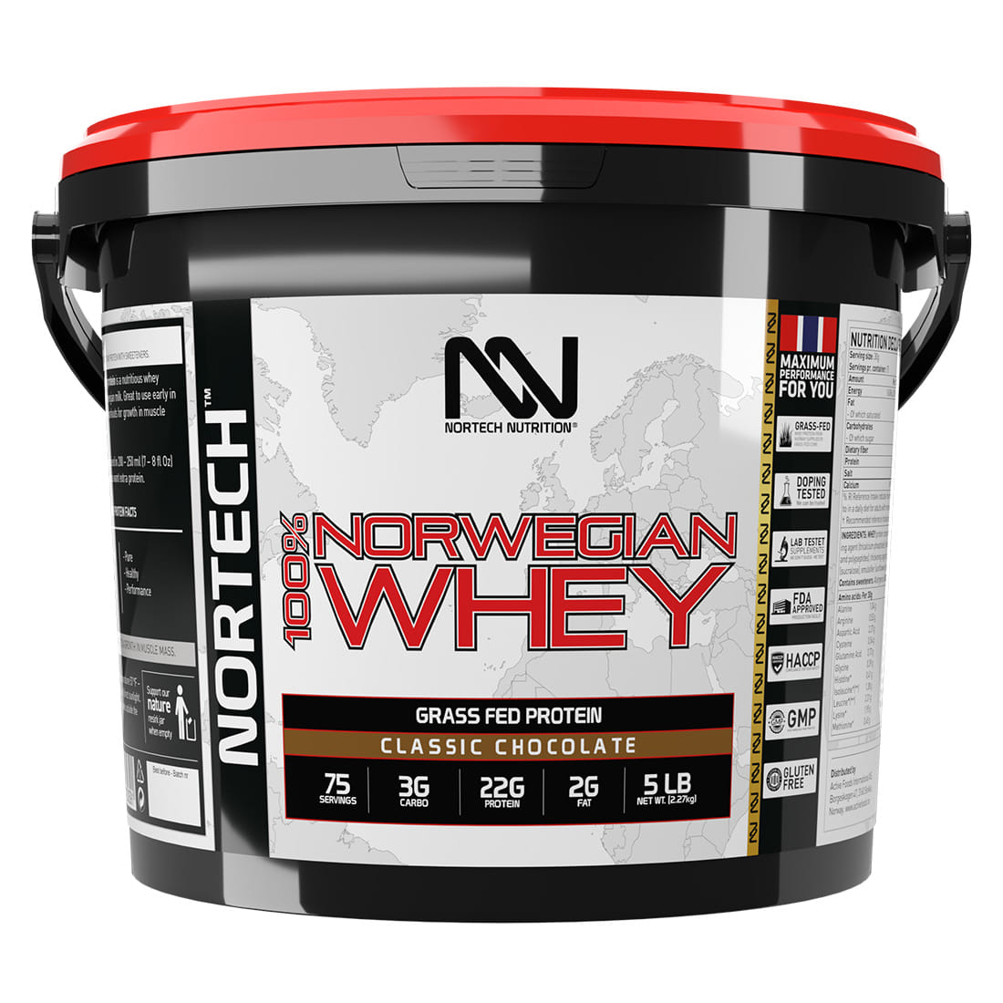 Nortech Nutrition 100% Norwegian Whey 3.2kg