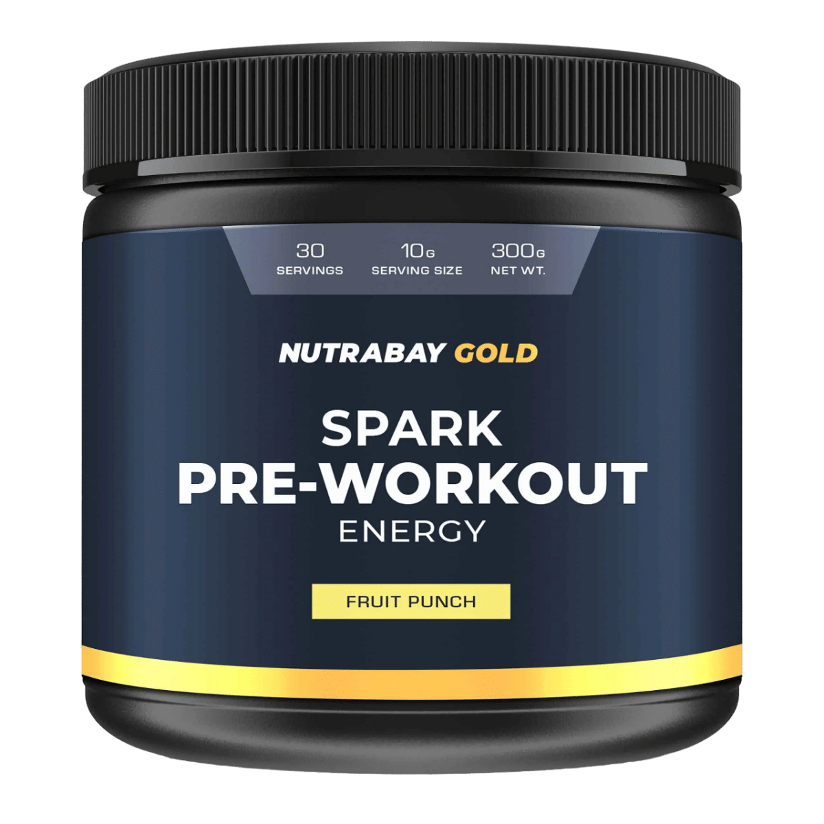 Nutrabay Gold Spark Pre Workout - 300G Fruit Punch, 30 Servings | Pre Workout Supplement With Beta Alanine, Citrulline Malate, Creatine, Bcaas, L-Arginine, Taurine