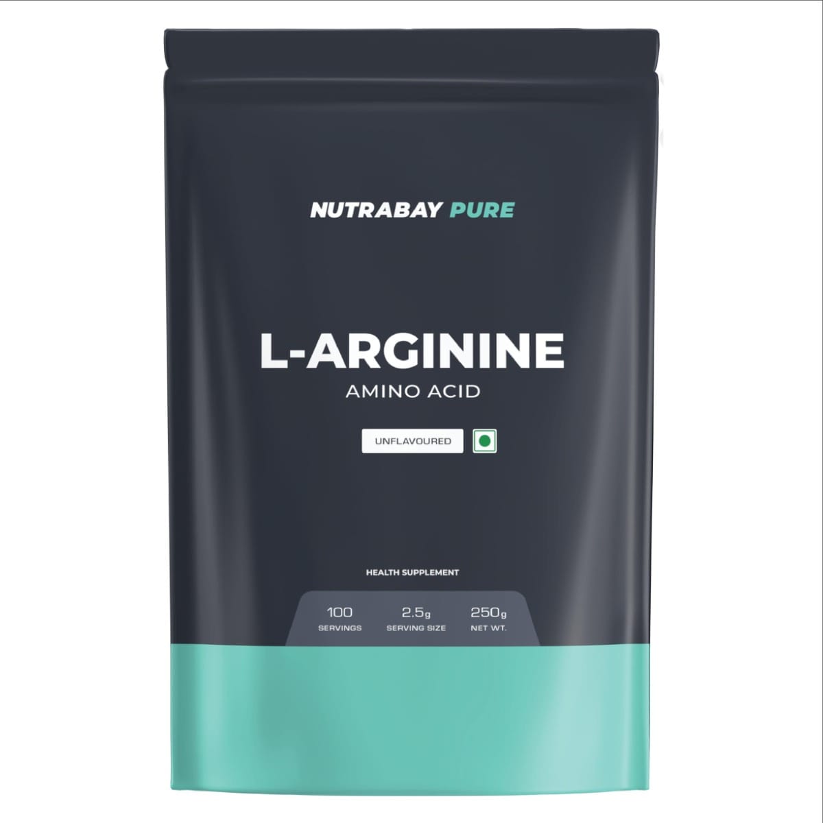Nutrabay Pure L-Arginine 250g | 100 Servings | Unflavoured | Fast Recovery | Build Muscle