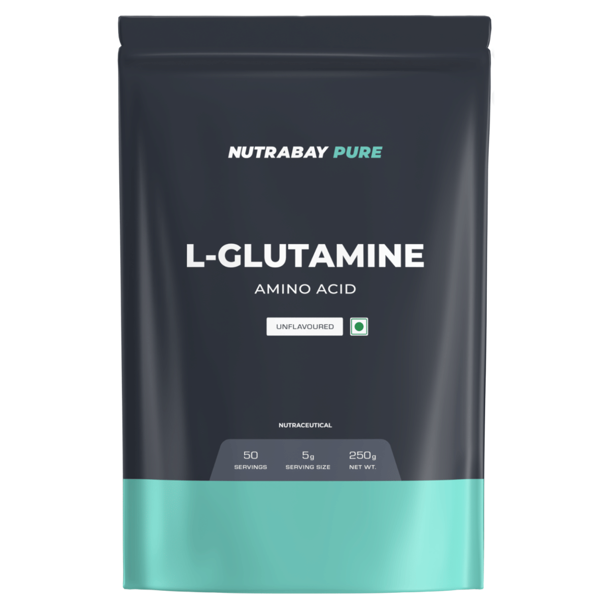 NUTRABAY Pure L Glutamine Powder 5000mg Per Serve | L Glutamine Supplement For Men & Women | Amino Acid Support | Post Workout Muscle Recovery | Unflavoured - 250 grams