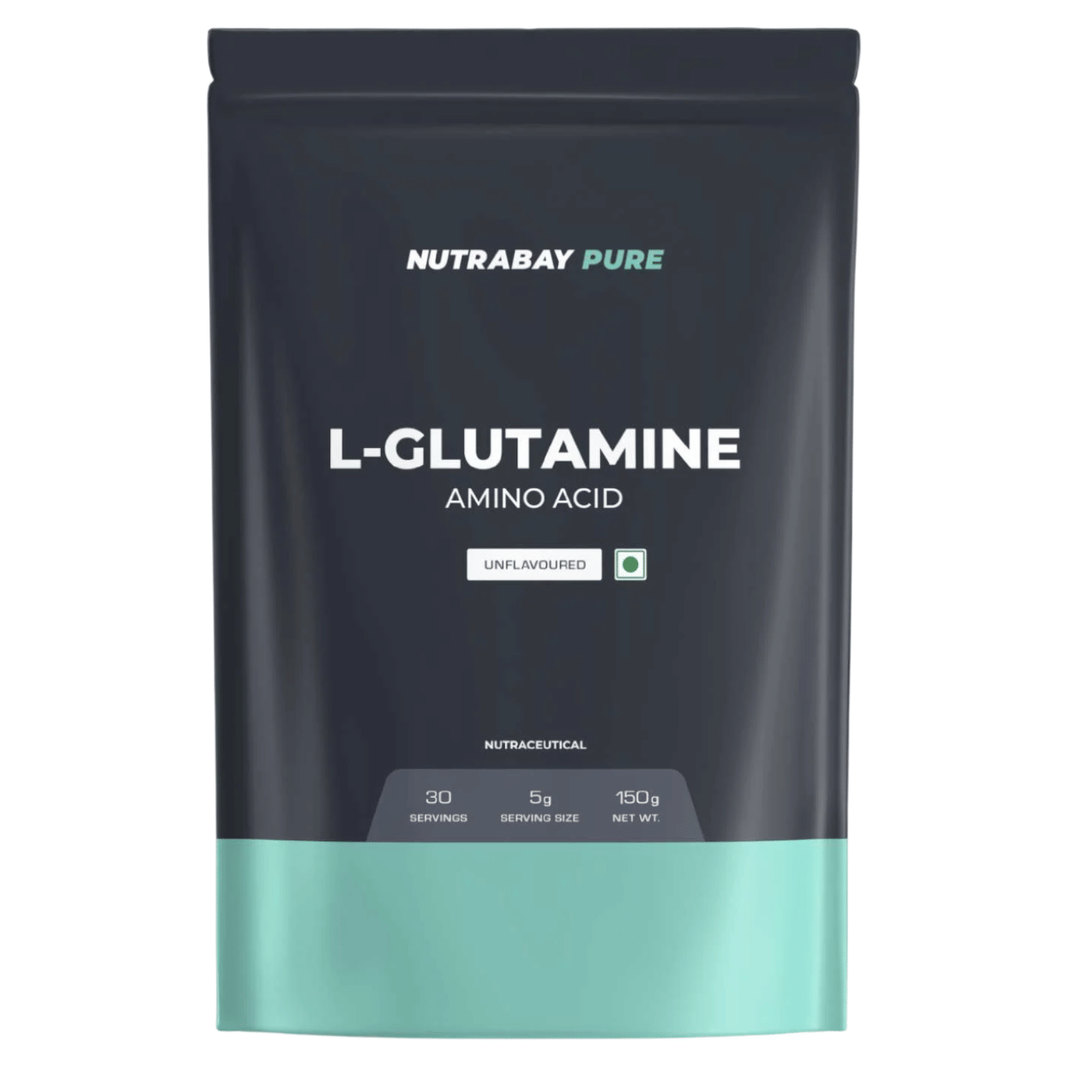NUTRABAY Pure L Glutamine Powder 5000mg Per Serve | L Glutamine Supplement For Men & Women | Amino Acid Support | Post Workout Muscle Recovery | Unflavoured - 150 grams
