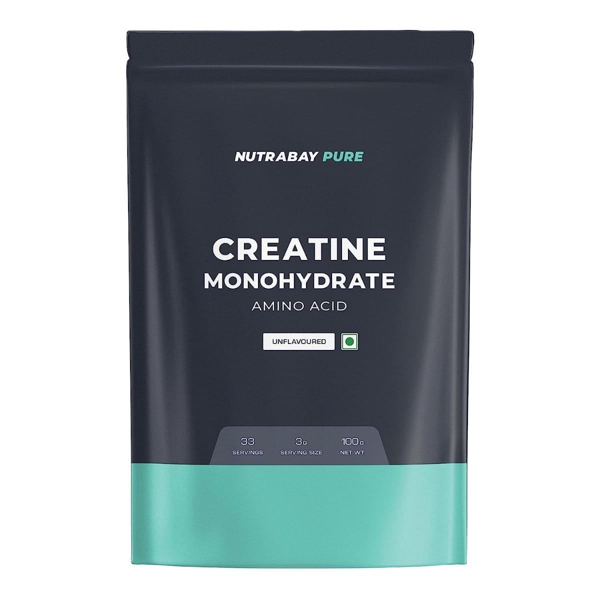 Nutrabay Pure Micronised Creatine Monohydrate Unflavoured | Pre/Post Workout Supplement for Muscle Repair & Recovery | Supports Athletic Performance & Power
