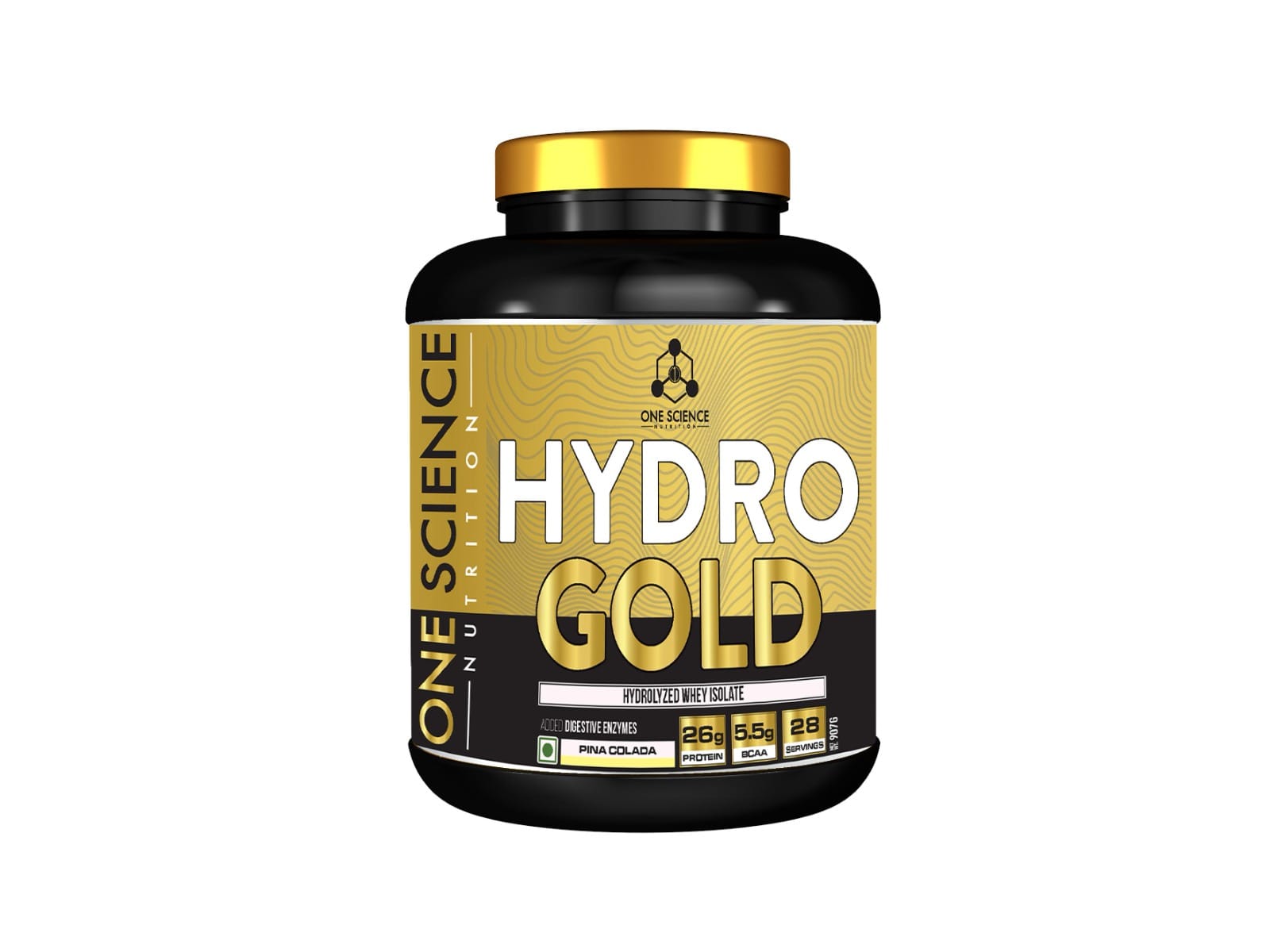 One Science Nutrition (ONS) HYDRO GOLD Protein Powder- 5lbs | Hydrolyzed Whey for easy digestion | highly-refined and low-calorie protein | 26g Isolate Protein 5.5g BCAA - Chocolate 2.27kg