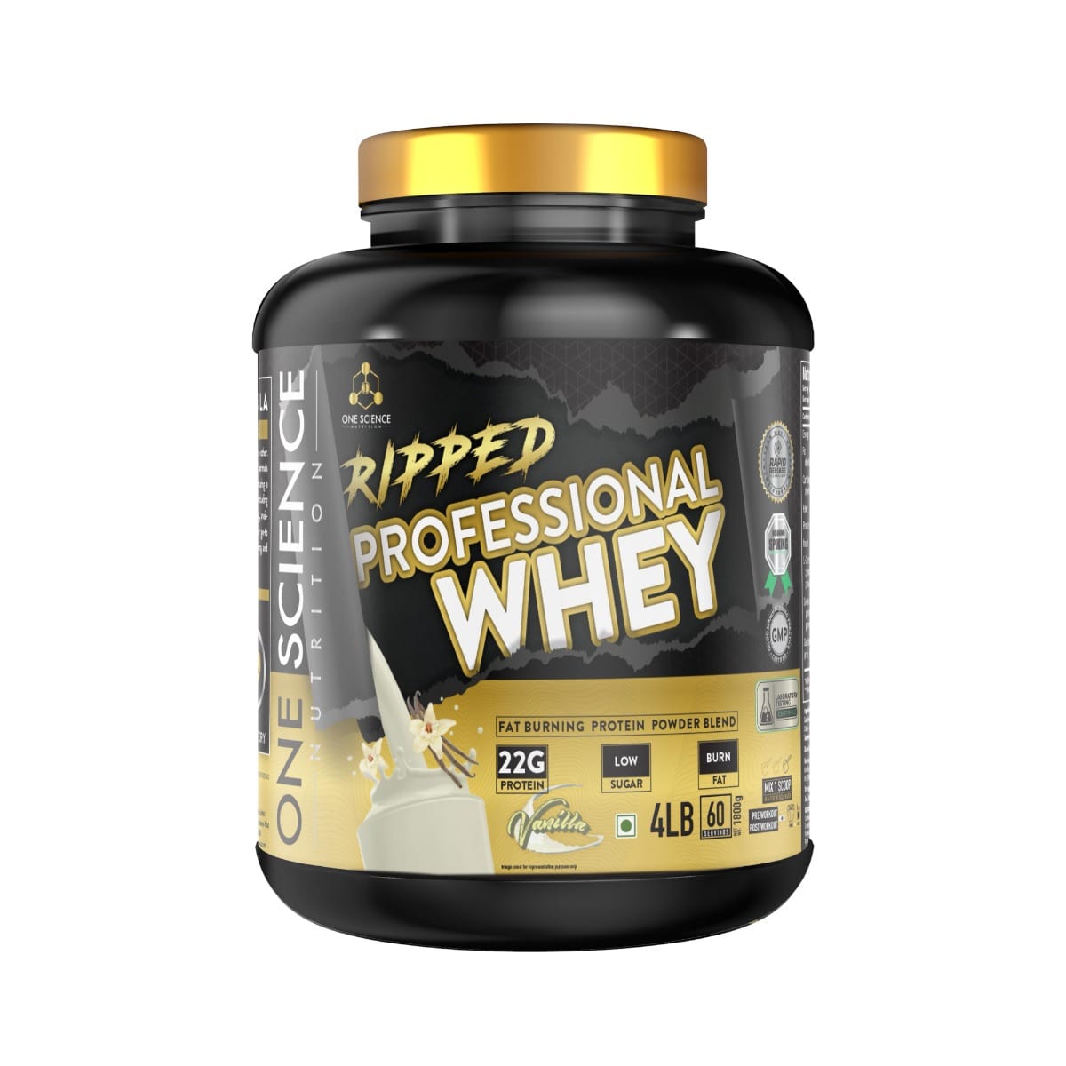 One Science Nutrition (OSN) RIpped Professional Whey Prrotein-4lb Vanilla 2.27kg