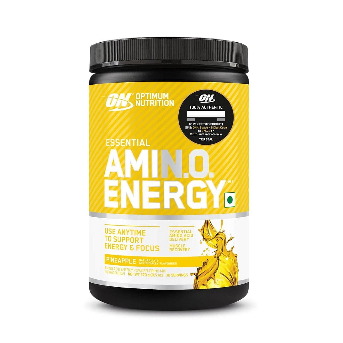 Optimum Nutrition (ON) Amino Energy - Energy Powder with BCAA, Amino Acids, Green Tea & Green Coffee Extract - 30 Servings (Orange Cooler)