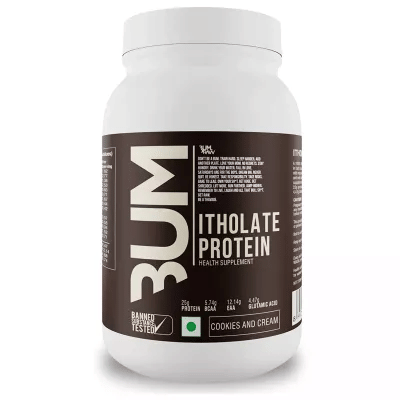HEALTHFARM RAW CBUM Itholate Whey Protein Powder | Naturally Flavored Protein Whey Isolate, Post Workout Powder Supplement | Formulated & Flavored by Chris Bumstead (Chocolate, 2kg)