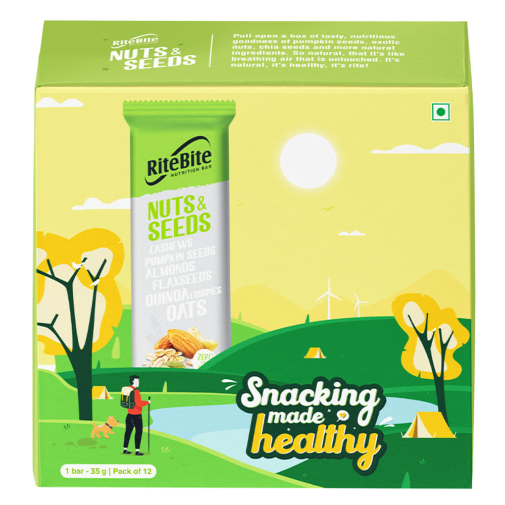 RiteBite RiteBite Nuts & Seeds (Pack of 12), 420 g