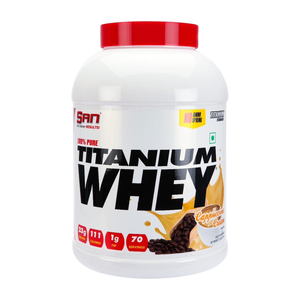 San 100% Pure Titanium Whey - Cappuccino Cream - 2.1Kg